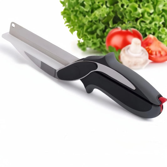 2 in 1 Salad Chopper Vegetable Cutter with Built-in Cutting Board Best for Ramzan